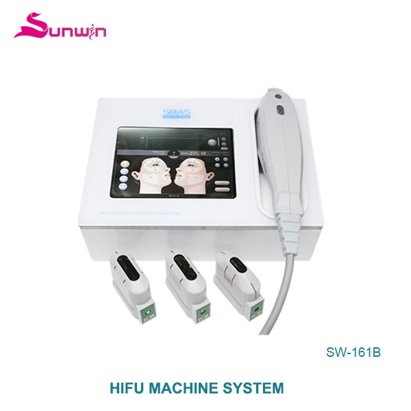 SW-161B home use protable HIFU face lifting body slimming wrinkle removal machine with 5 cartridges
