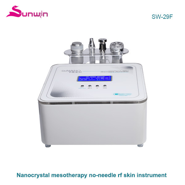 SW-29F 4 In 1 EMS RF Led Mesotherapy Electroporation Gun Nano crystal Machine