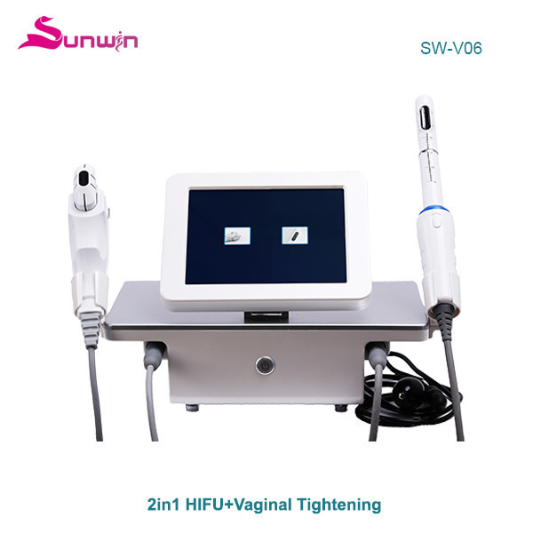 SW-V06 2 in 1portable Hifu machine face lifting body skin tightening vagina rejuvenation vaginal tightening machine