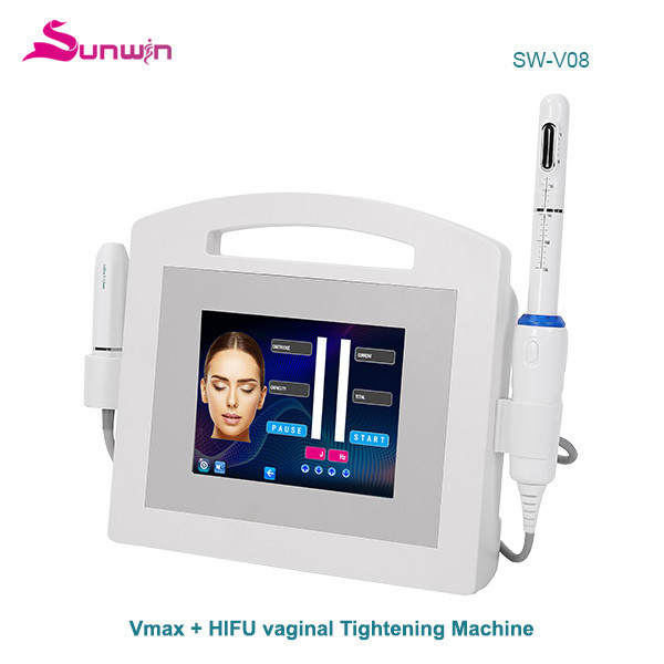 SW-V08 HIifu vmax face lifting and skin tightening skin Anti-aging HIFU vaginal tightening vagina care CE approved machine radar system clicnic salon use