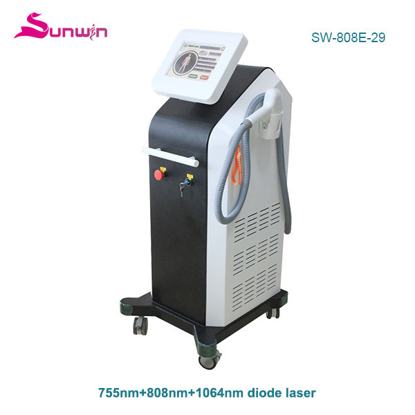 SW-808E-29 1064 808 755 diode laser machine pain free laser hair removal laser beard removal