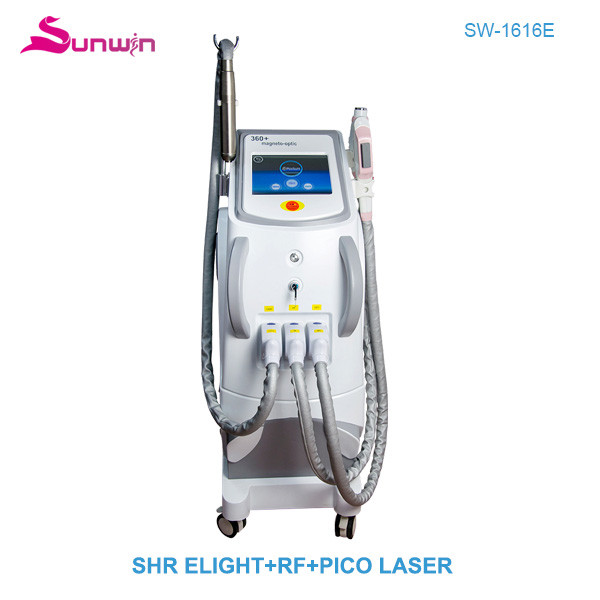 SW-1616E Multifunction 3 in 1 IPL OPT Elight PICO LASER tattoo removal hair reduction beauty clinic salon beauty machine 