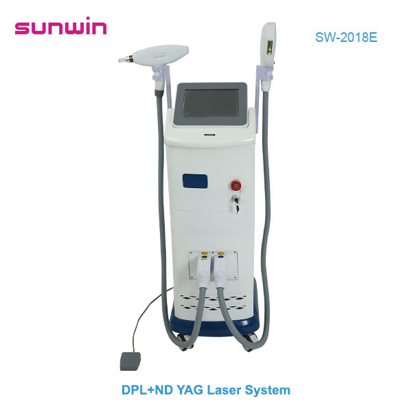 SW-2018E DPL Hair Removal Dye Pulse Light + Nd Yag Laser Tattoo Removal Multifunctional Beauty Equipment