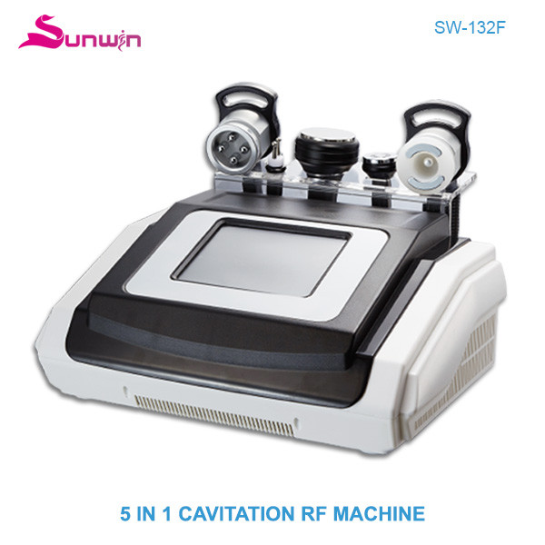 SW-132F 5 in 1 RF cavitation weight loss machine skin tightening body slim face lift treatment