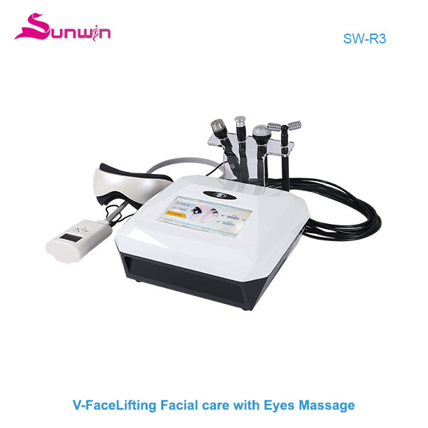 SW-R3 Multifunctional V-lift facial care Cryo RF Ultrasound face lifting with Eyes massage Machine