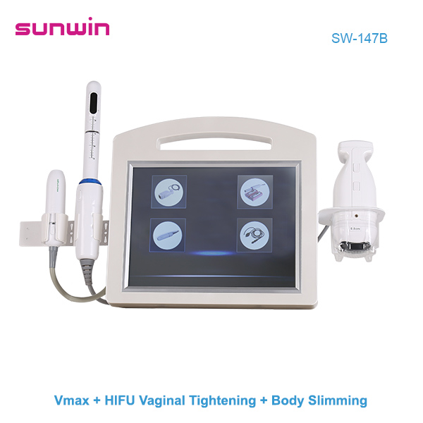 SW-147B 3 in 1 Vmax wrinkle removal Hifu vaginal tightening  lipohifu weight loss body slimming beauty equipment 