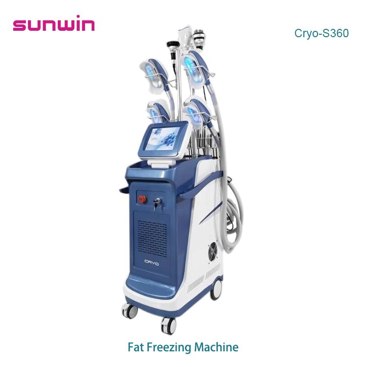 CRYO-S360 Cryotherapy cold sculpting body laser cavitation rf machines slimming vacuum double chin removal 360 degree cool cryo fat freezing machine 