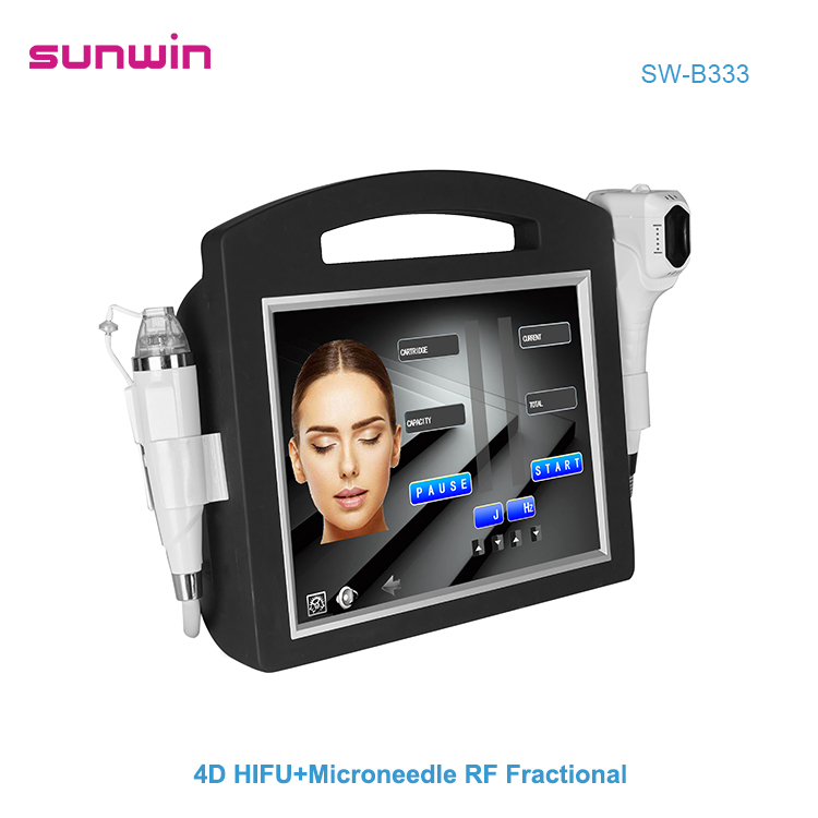 SW-B333 2 in 1 4D HIFU 12 lines face lift anti-wrinkle body slimming with microneedle rf fractional 