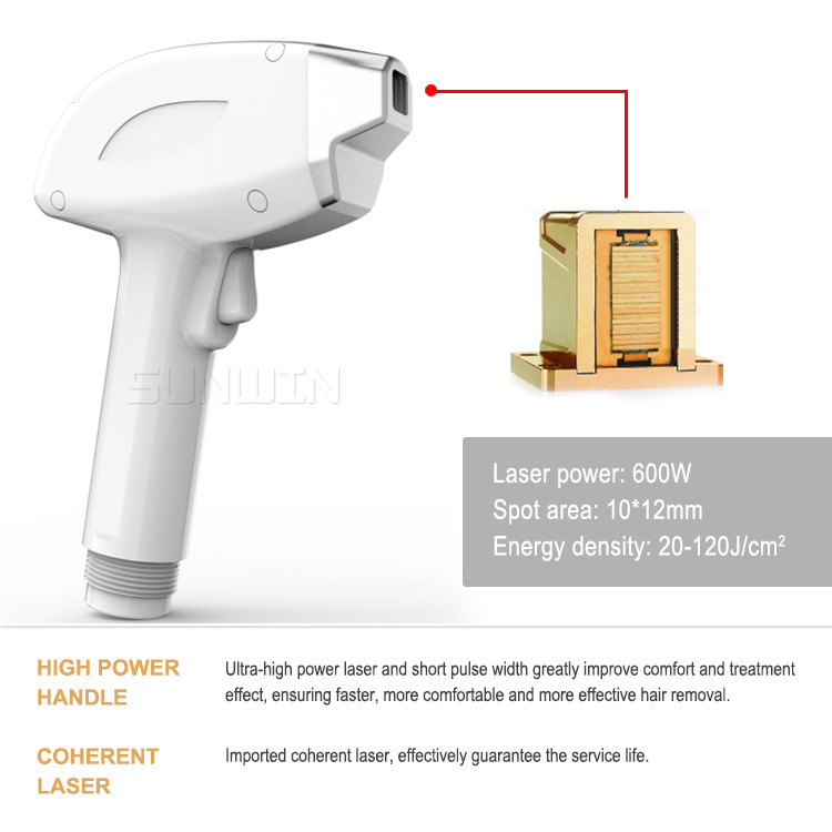 SW-808E-49 Diode laser 808nm hair removal skin rejuvenation machine/ triple wavelength 755nm 808nm 1064nm  diode laser epilator