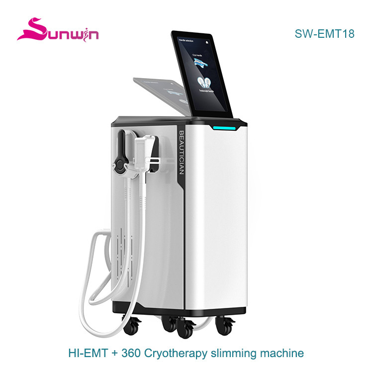 SW-EMT18 Cryolipolysis 360 degree fat freezing hiemt ems muscle stimulate body cool sculpting cryotherapy emlim beauty machine