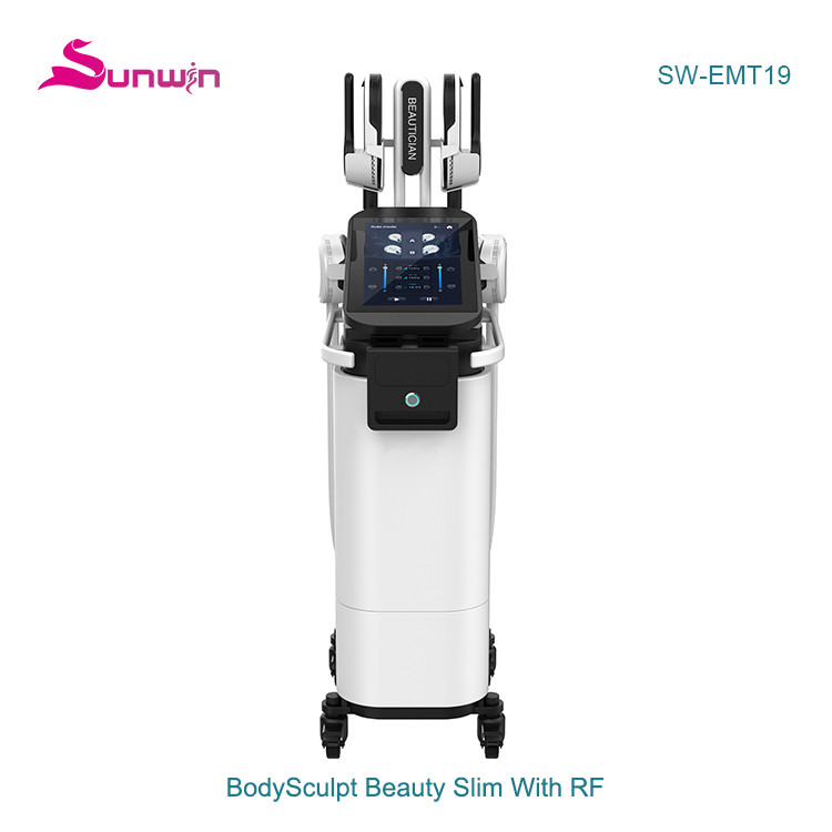SW-EMT19 Four handles HIEMT EMSIM muscle toning fat reduction noninvasive body contouring machine
