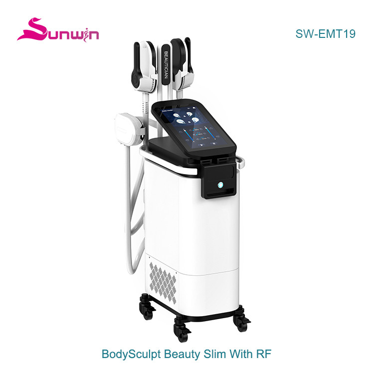 SW-EMT19 Four handles HIEMT EMSIM muscle toning fat reduction noninvasive body contouring machine