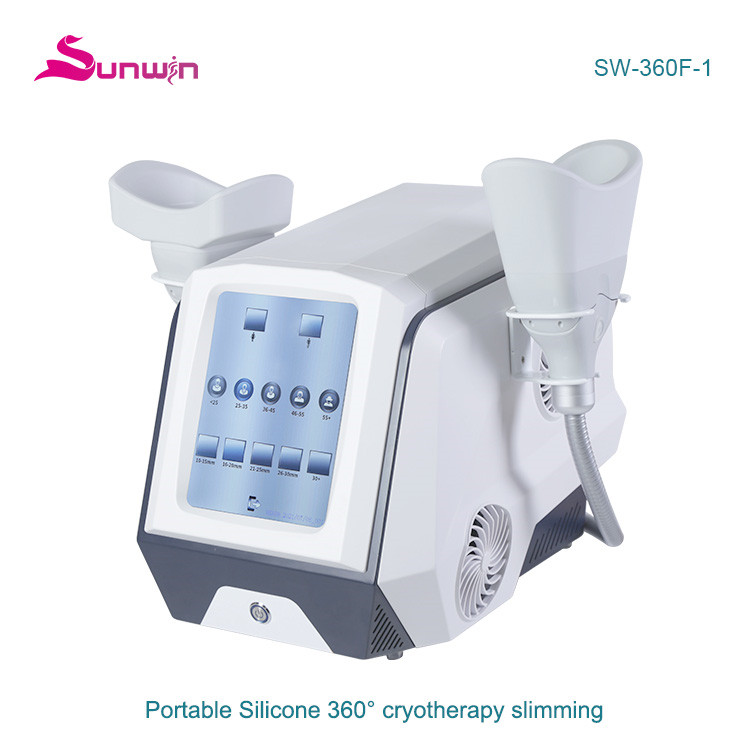 SW-360F-1 Portable Silicone 360 surrond cooling portable freeze fat cryo slimming double chin removal weight lost cryolipolyse cryotherapy cryolipolysis machine