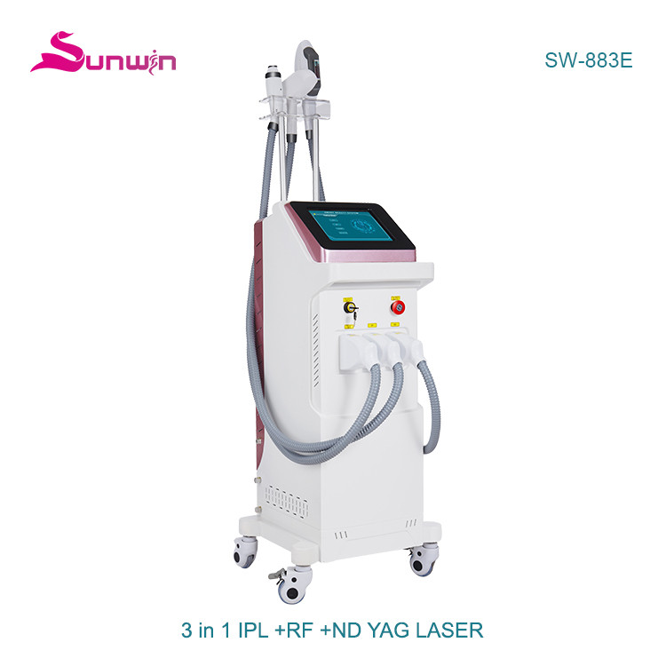 SW-883E  Aesthetic 3 in1 IPL hair removal picosecond laser beauty device Skin Rejuvenation Face Lift IPL Laser Machine