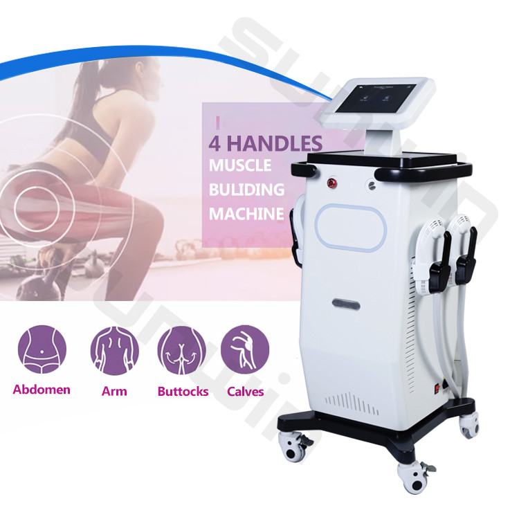 SW-EMT22  high frequency electromagnetic new hiemt electric ems slimming machine muscle stimulator with 4 handles