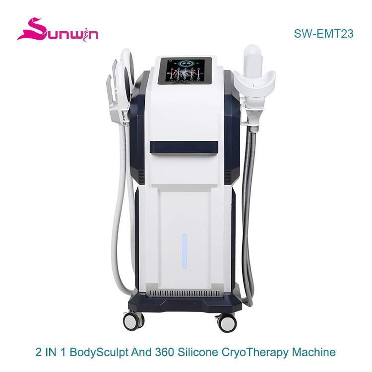 SW-EMT23 360° Silicone Cryolipolyse fat freezing 2 in 1 Hiemt Emslim muscle building fat removal machine