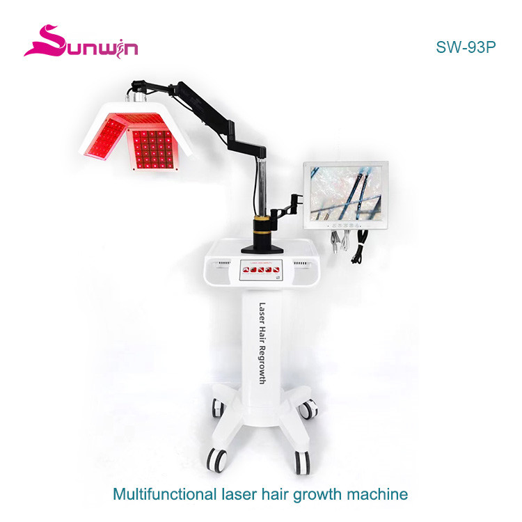 SW-93P 650NM Diode Laser Hair Growth Machine Anti-Hair Loss LED Light Therapy Proactivated Hair Follicle Fast Growth
