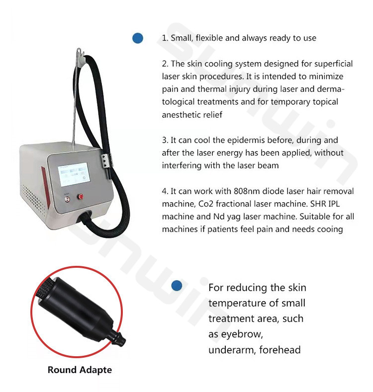 SW-B03 Portable air cooler skin cooling machine for laser skin treatment