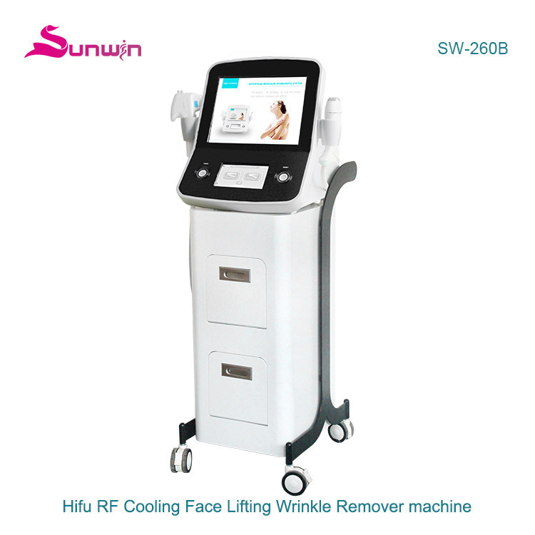 SW-260B HIFU RF 2 in 1 face lifting body slimming ultrasound skin tightening machine