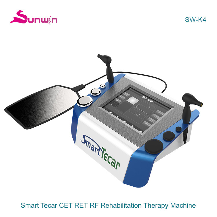SW-K4 Smart Tecar Physical Therapy Equipment Radiofrequency RF Diathermy CET RET For Pain Relief Skin Tightening fat removal