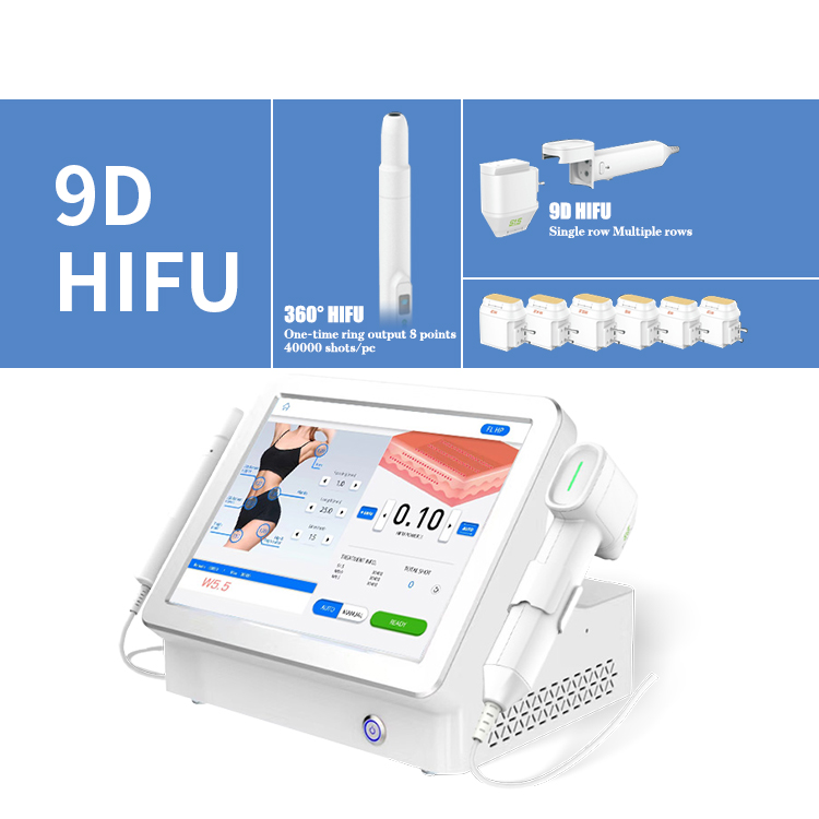 HI-9D  9D Hifu 12 Lines Anti-Wrinkle Face Lift Skin Tightening Body Slimming Hifu 8D 9D Hifu beauty machine