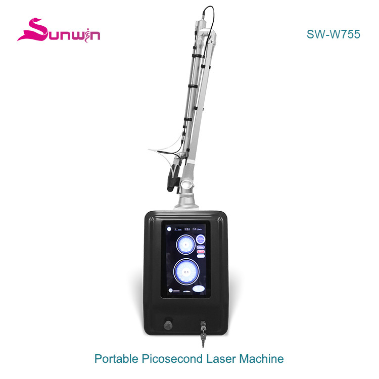 SW-W755 Picosecond laser q switched nd yag laser tattoo freckle removal pigment treatment beauty machine
