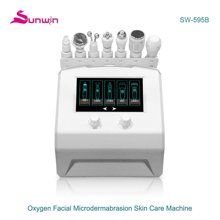 SW-595B Mini 7 in 1 microdermabrasion face deep cleansing skin care device