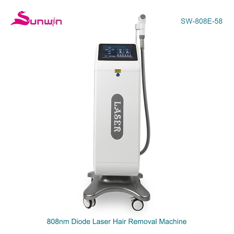 SW-808E-58 Professional 755 1064 808nm diode laser hair remover epilator machine
