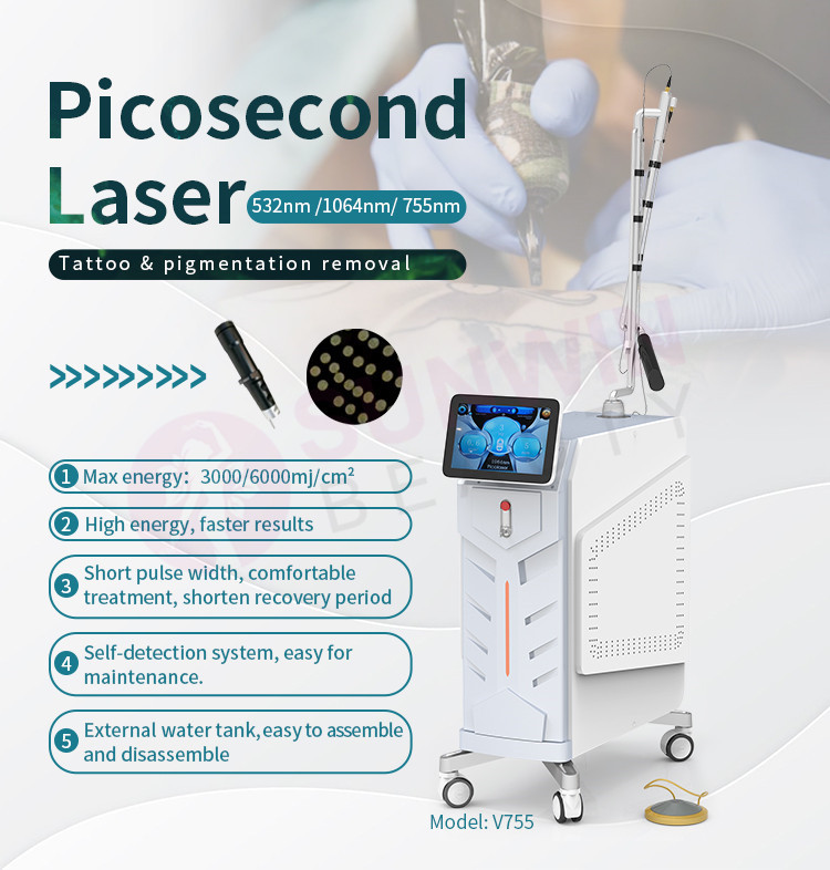 SW-V755 Picosecond Laser Remove Tattoo Machine