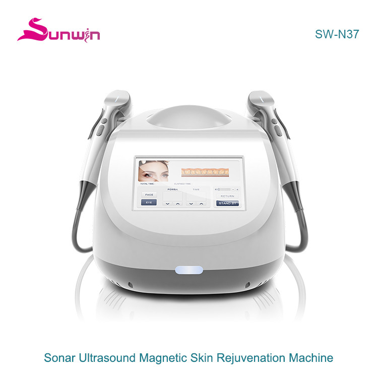 SW-N37 vibration sonar magnetic ultrasound wrinkle removal beauty machine