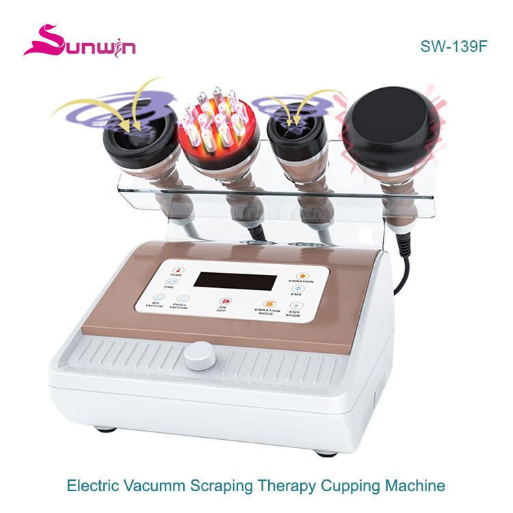 SW-139F GuaSha Electric Vibration Body Vacuum Cupping Therapy Machine