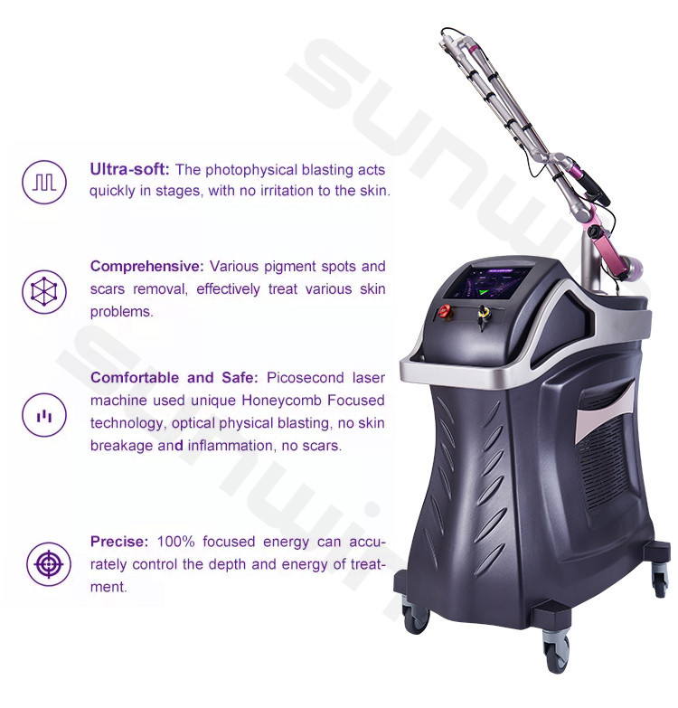 SW-T755 Picosecond Q Switched nd yag laser tattoo removal machine