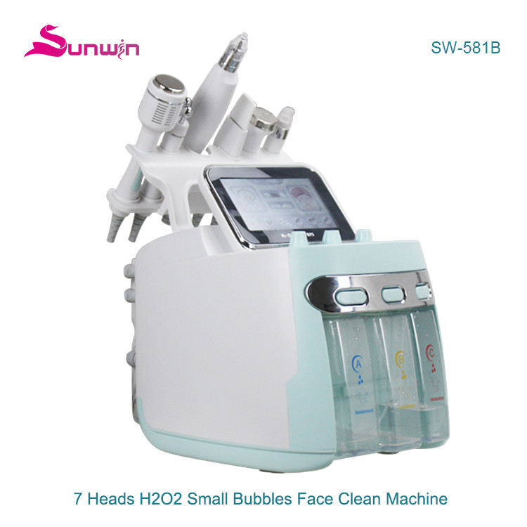 SW-581B 6 in 1 Dermabrasion h202 Aqua Peel Facial Care Beauty Machine