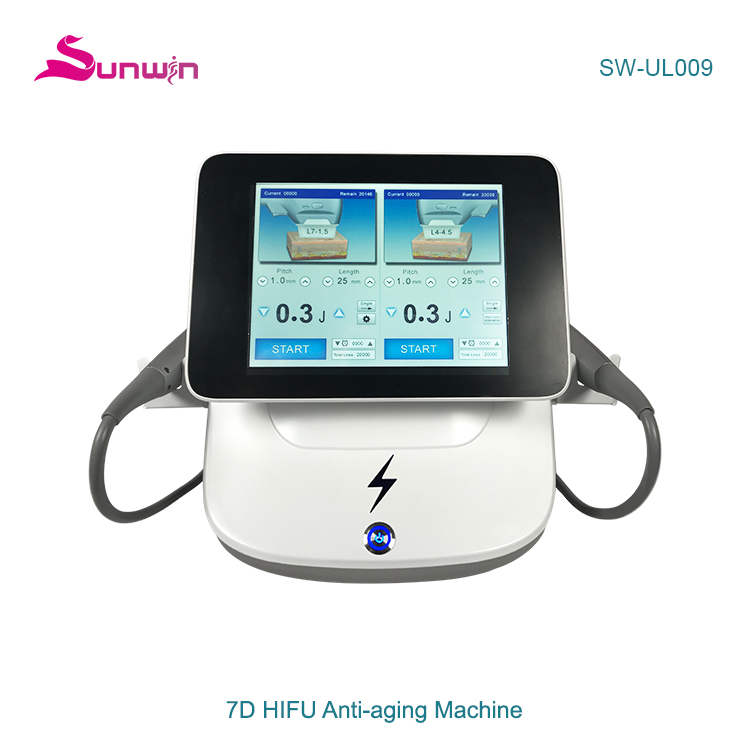 SW-UL009 hifu 7d face lift smas ultrasound skin tightening hi fu 7d anti wrinkle machine