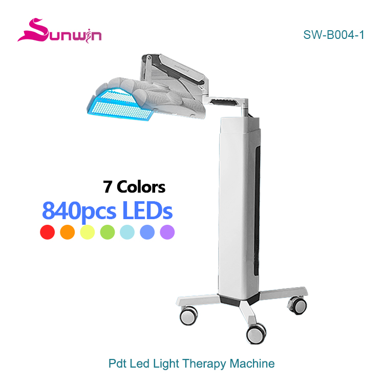 SW-B004-1 Vertical 7 Colors Light Anti-Aging Pdt Led Therapy Whitening Skin Cell Rejuvenation Spa Facial Light Machine
