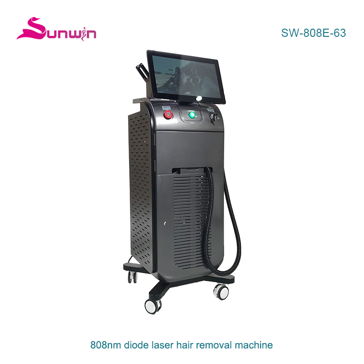 SW-808E-63 Professional 755 808 1064nm diode laser hair removal machine