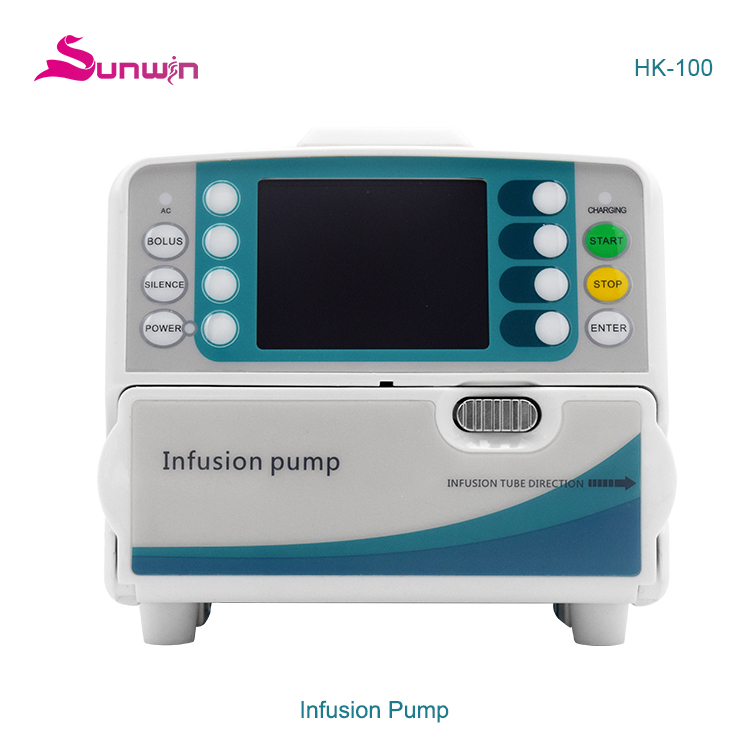 HK-100 Mini ICU Electric Portable Injection Infusion Pump Digital Medical Infusion Pump
