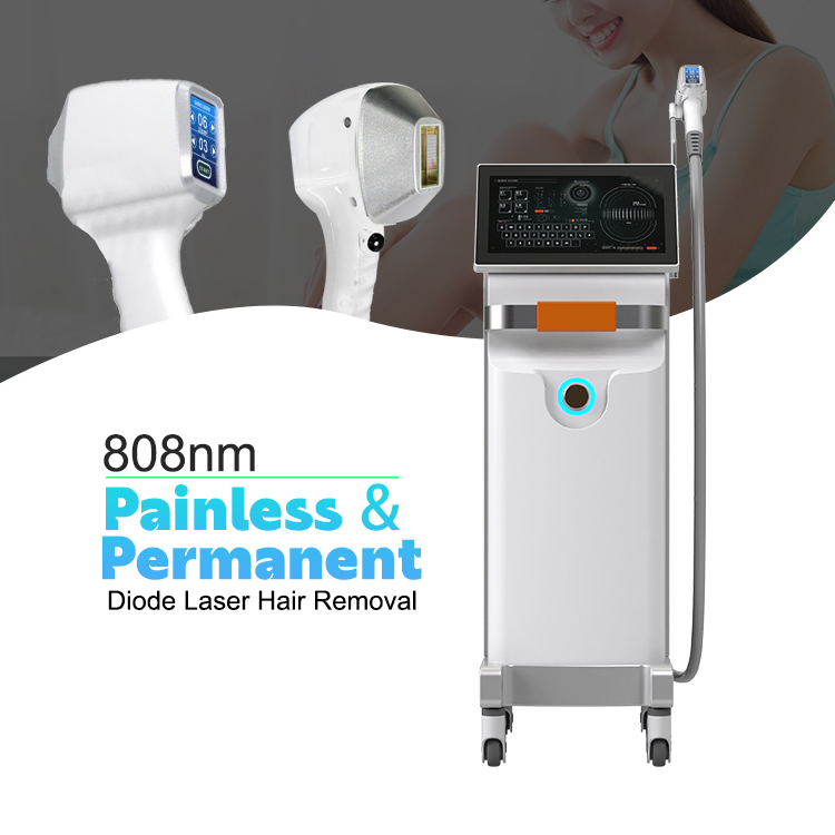  Portable 808 Diode Laser Hair Removal Machine, 3 wavelengths:  755nm/ 808nm/ 1064nm) : Beauty & Personal Care