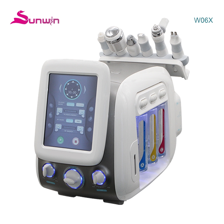 W06X  6 in 1 H2O2 Oxygen Jet Peel Deep Cleansing Water Aqua Facial Peeling Skin Care Machine