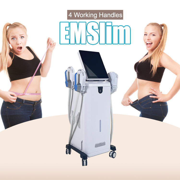 EMT49-4 4 Handles Fat Removal EMSlim Body Sculpting Muscle Stimulator Machine