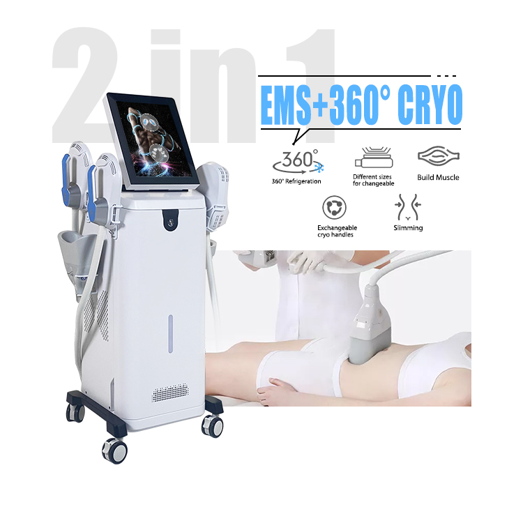 SW-EMT49-4 Vertical Emslim Muscle Stimulator Cool Tech Cellulite Reduction Cryotherapy Machine