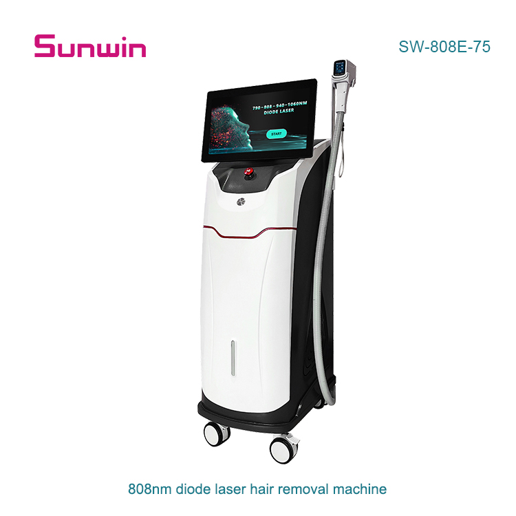SW-808E-75 Diode Laser 808nm hair removal machine for beauty salon