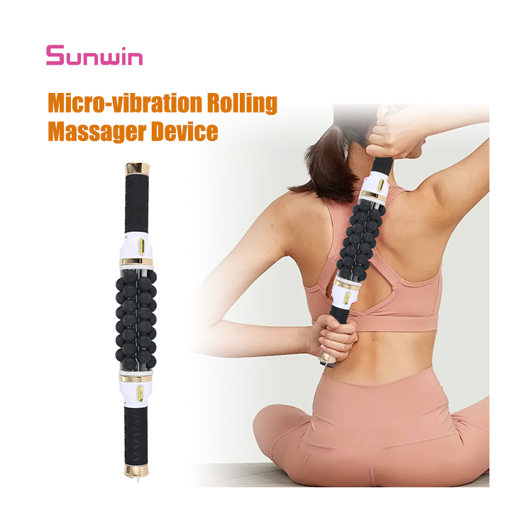 R44 Micro Vibration Rolling Body Slim and Muscle Pain Relief Inner Ball Rotate Slimming Massager Roller