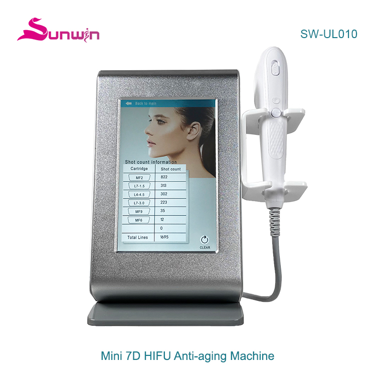 SW-UL010 Mini 7d hifu 9d Facial Y Corporal Face Lifting Anti Wrinkle Machine